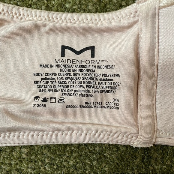 Maidenform size 34 A Elegant Cream Bra - Picture 4 of 6